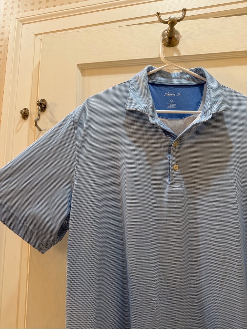 johnnie-O Men's Sky Blue Performance Polo
